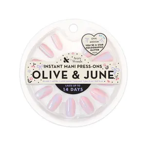 You're a Star Holographic Glitter - Avery Woods Press On Nails | Medium | Oval