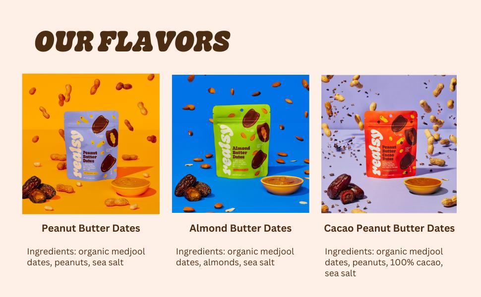 Realsy Peanut Butter Chocolate Filled Medjool Dates, Organic Dates with No Sugar Added, Gluten-Free, Vegan, Good Source of Fiber, Low Glycemic Index, All Natural Healthy Snack, (10 Pack)