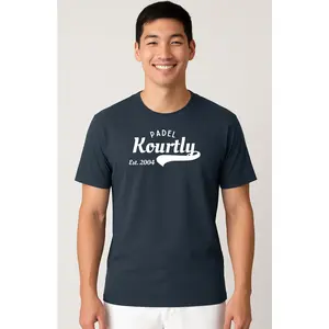 Mens KOURTLY Signature Padel Tee, Menswear Short-Sleeve Athletic Casual Polyester T-Shirt