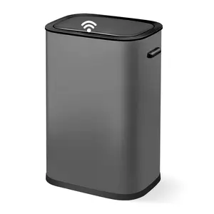 GARVEE The GARVEE 55L Touch-Free Motion Sensor Trash Can: An Automatic Smart Solution for Modern Bedrooms, Bathrooms, Kitchens, and Offices with Anti-Fingerprint Design for Effortless Cleanliness.