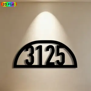 1pc Number 3125 Metal Wall Art, Bold Number 3125 Statue Mural, Ideal Gift for New Year, Christmas, Number Decor Enthusiasts, Rust-Resistant Metal Wall Decor Wall Sculptures, Perfect for Living Room Wall & Garden Fence, Unique Indoor Outdoor Decor