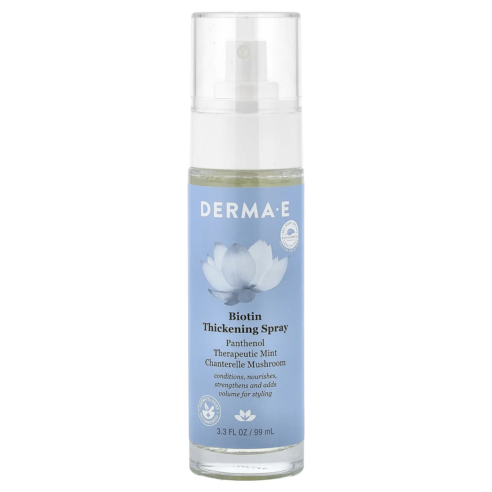DERMA E Biotin Thickening Spray, 3.3 fl oz (99 ml)