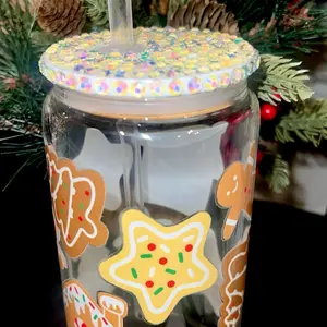 Gingerbread glass cup