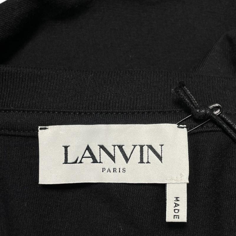 Lanvin X A Ma Manniere Embroidered Short Sleeve Tee Shirt Black