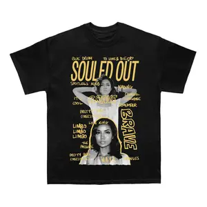 Jhene Aiko Souled Out Sketchbook Graphic Tee, Y2K Streetwear T-Shirt, Unisex Crew Neck Tee, Vintage Hip-Hop Graphic, Sports Style, Casual Cotton Fit