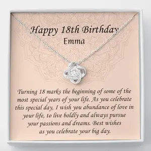 18th Birthday Necklace Daughter Necklace 18th Birthday Necklaces For Girls 18 Year Old Birthday Necklace Girl