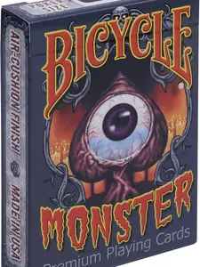 Bicycle Playing Cards MonsterV2: Limited Edition, Custom Artwork Poker Cards Deck, Mythical Creatures Theme, Classic Air-Cushion Finish, Collector's Item, Perfect for Pokeno, Canasta, and Bridge Games