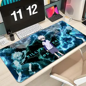 Hunter x Hunter Mouse Pad Design XXL 1000×500mm 900×400mm 800×400mm 600x300mm Large Gaming Mouse Pad - Extended, Thick, Non-Slip Rubber Base Desk Mat with Precision Stitched Edges - Washable Large Desk Pad