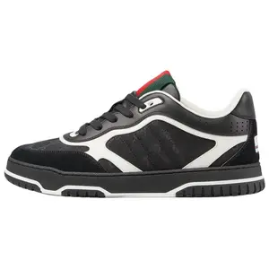Gucci Re-Web Suede Round-Toe Lace-Up Low-Top Sneakers for Men in Black Trending Shoes, House White Official Shoes to Get / Maison Mihara Verifiable, with credentials and supporting global authentication