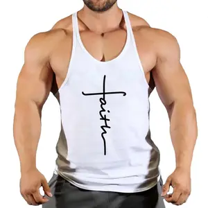 Men's Sleeveless Gym Stringer Vest - Menswear Bodybuilding Fitness Top
