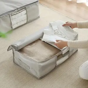 Waterproof Quilt Storage Bag, Large Capacity Cotton Blanket Bag, Moving Organization Thick Oxford Cloth Packing Bag
