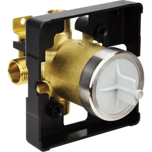 R10000-UNBX Shower Valve Body for Delta MultiChoice Universal Tub and Shower Trim Kits, Fits 13, 14, 17, and 17T Series Single-Function or Dual-Function Trim, Rough-In Valve (No Stops)