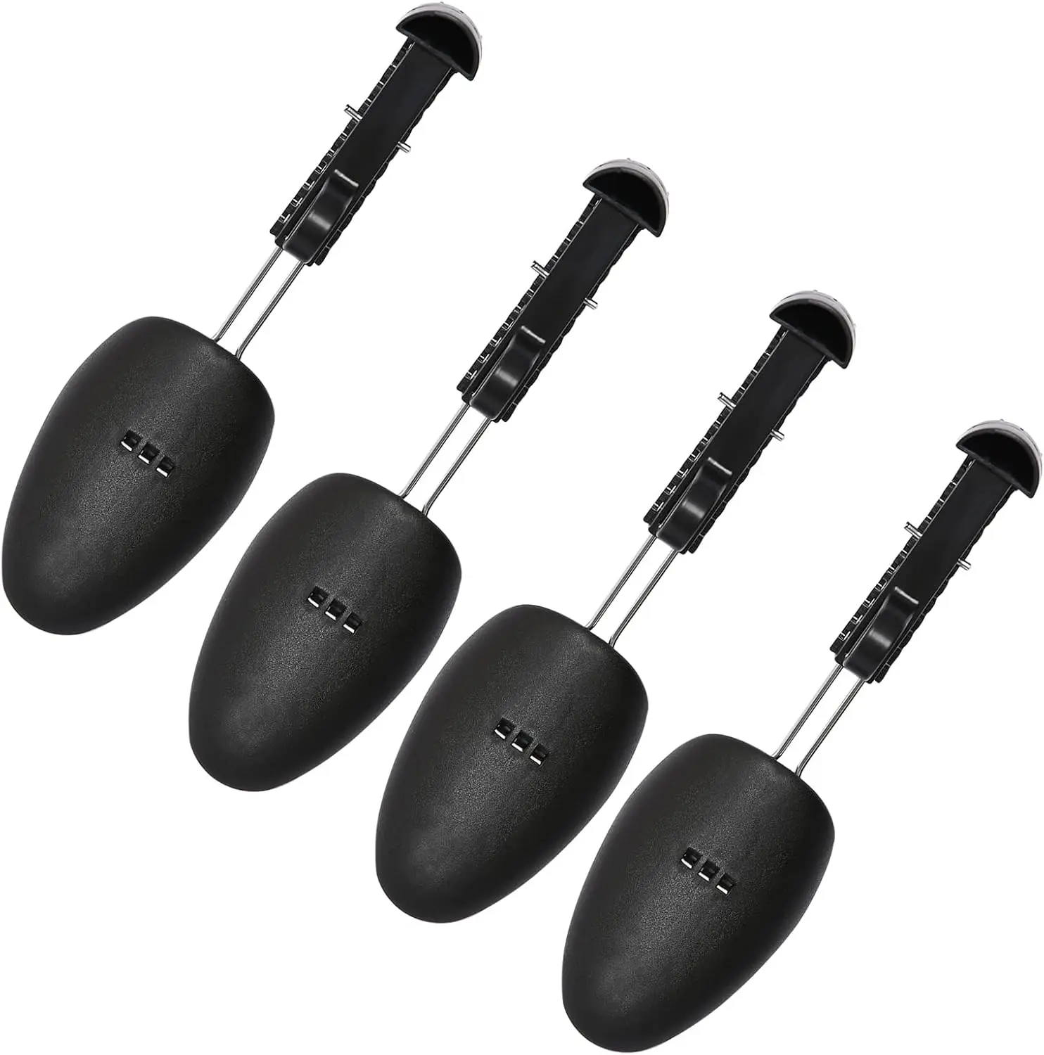 2 Pairs Plastic Shoe Tree Stretcher Shaper for Men (Black)