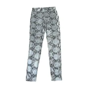 White/Gray Snakeskin Pants