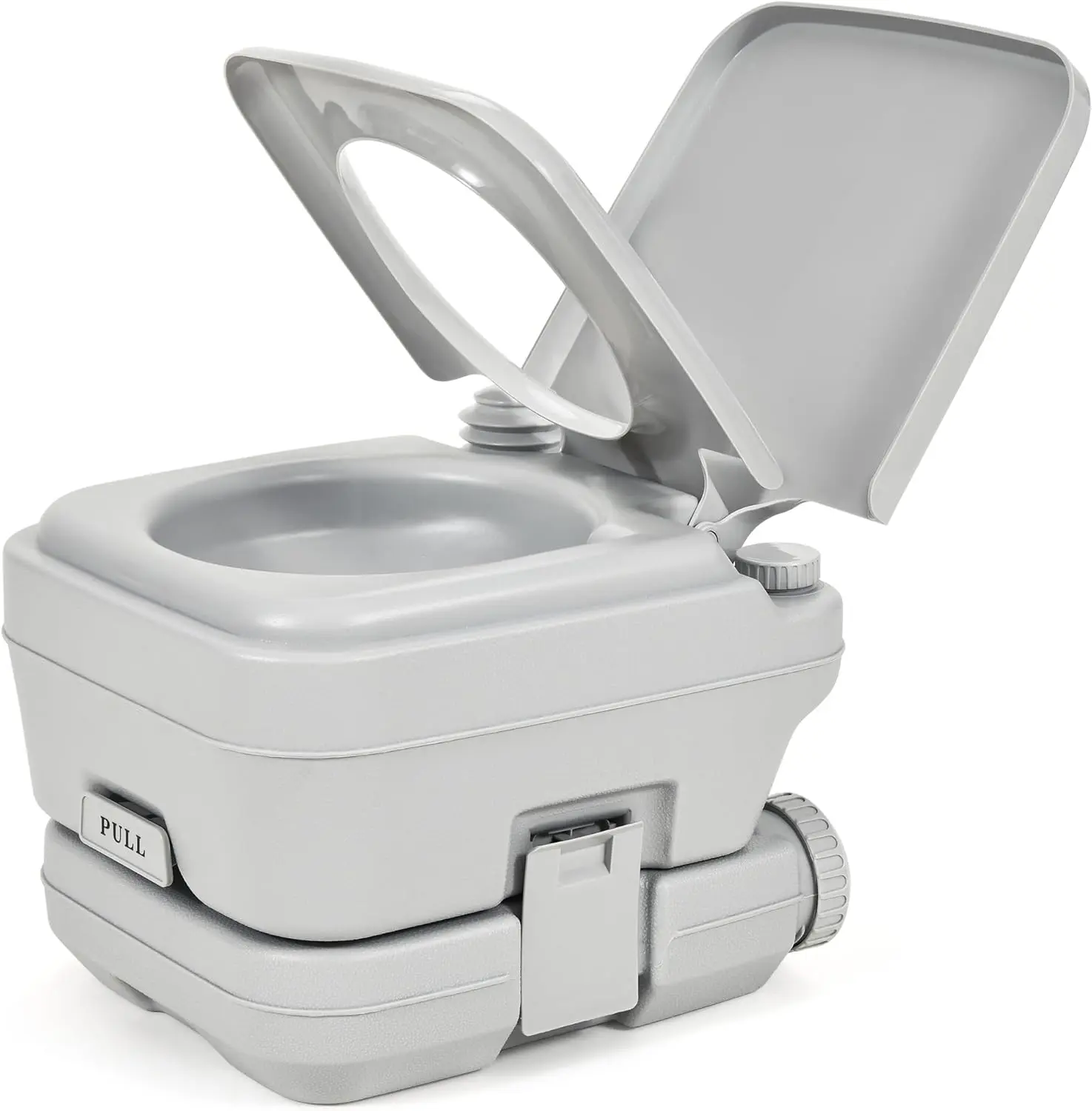 YITAMOTOR 2.6 Gallon Portable Toilet Camping Porta Potty RV Toilet with Powerful Flush Pump Odor-Sealing Slide Valve Leakproof for Adults Hiking Outdoors Travel