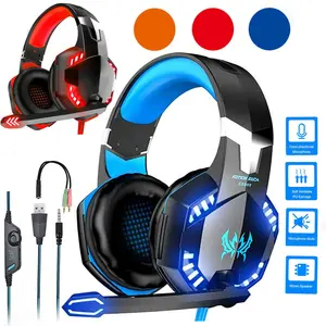 For PC PS4 3.5mm Wired Gaming Headset Xbox one Headphone with RGB Surround Sound with Mic
