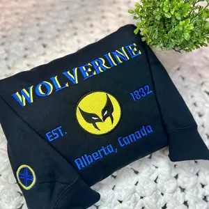 Wolverine embroidered unisex sweatshirt Sweaters Tops