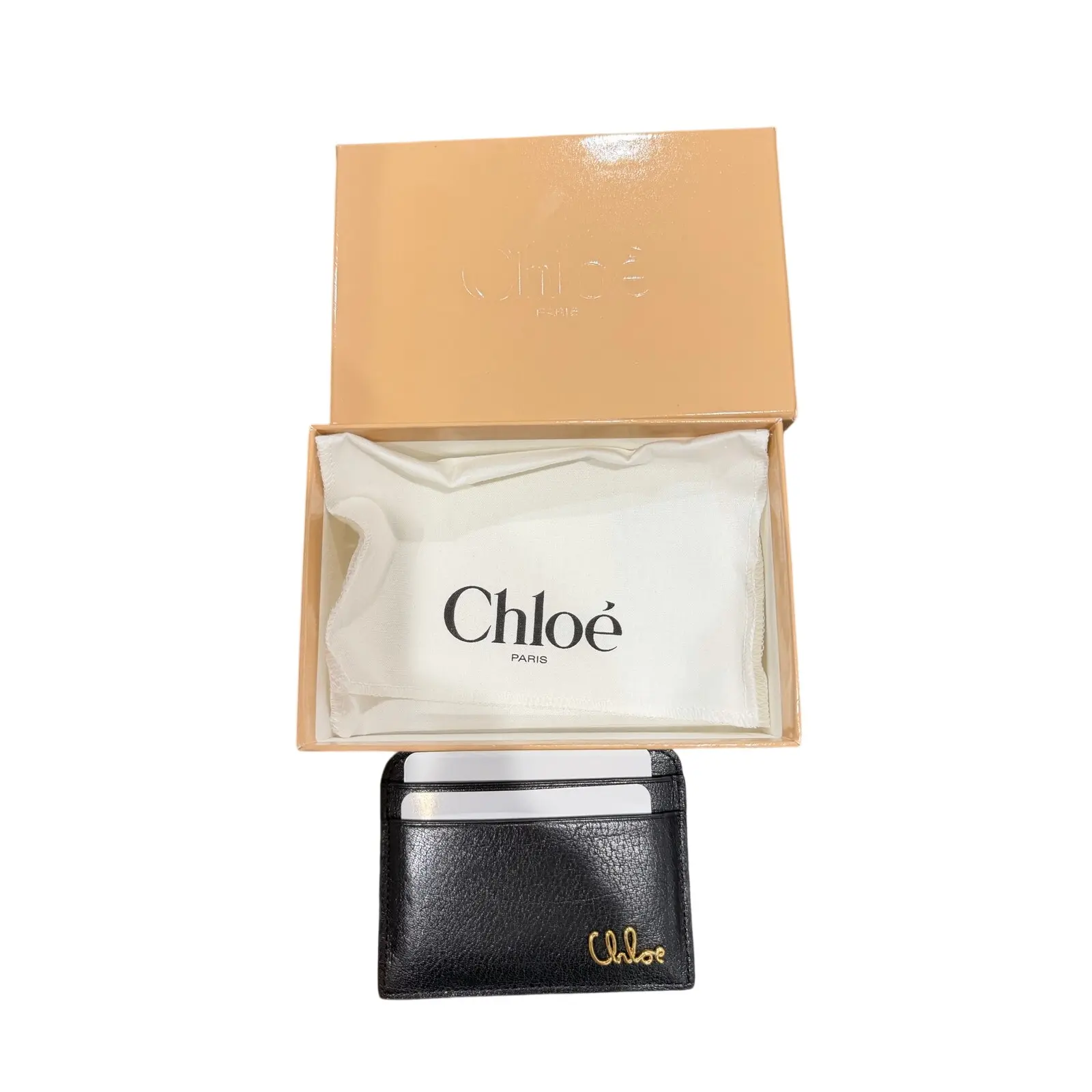Pre-owned Chloé Leather Small Leather Goods Chloe Iconic Card Holder