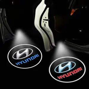 LED Car Door Logo Welcome Laser Projection Light, High Definition Wireless Car Door Lamp, Car Door Lights, Fits Hyundai Tucson Accent Elantra Santa Fe Sonata