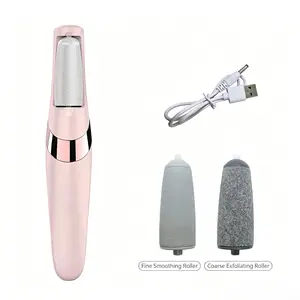 Upgraded Electric Callus Remover for Feet, Rechargeable Portable Foot File with 2-Speeds & 2 Grinding Heads, Pedicure Tool for Dry Dead Skin Callus Removal, Foot & Hand Care