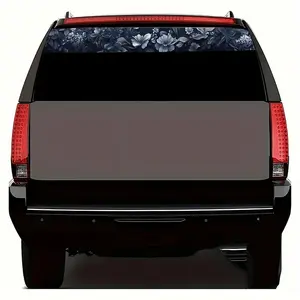 Flower Pattern Car Hood Sticker, Waterproof & Anti-scratch Car Engine Cover Sticker, Universal Car Exterior Decoration Accessories for All Models