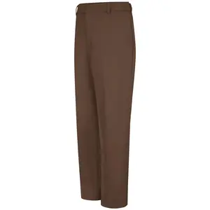 Red Kap Men's Stain Resistant, Flat Front Work Utility Pants - Brown - 33W X 30L