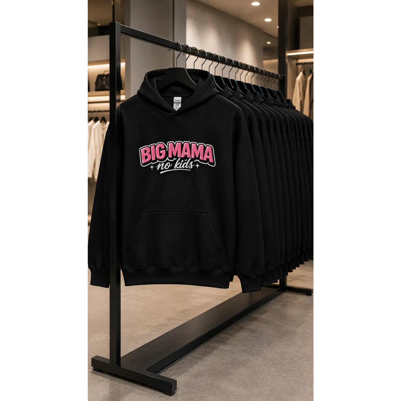 Big Mama No Kids adult hoodie