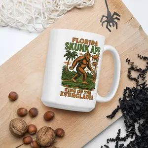 Florida Skunk Ape Mug – King of the Everglades | Funny 15 oz Bigfoot Coffee Cup