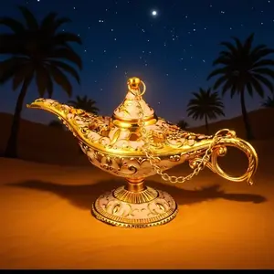 Aladdin Lamp Russian Wish Lantern, One Thousand and One Nights Blessing, Southeast Asian Style Decorative Craft, Living Room Ornament
