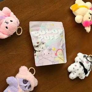 Color Puffs Adorable Plush Keychains with Cute Animal Designs Collectors blind bag