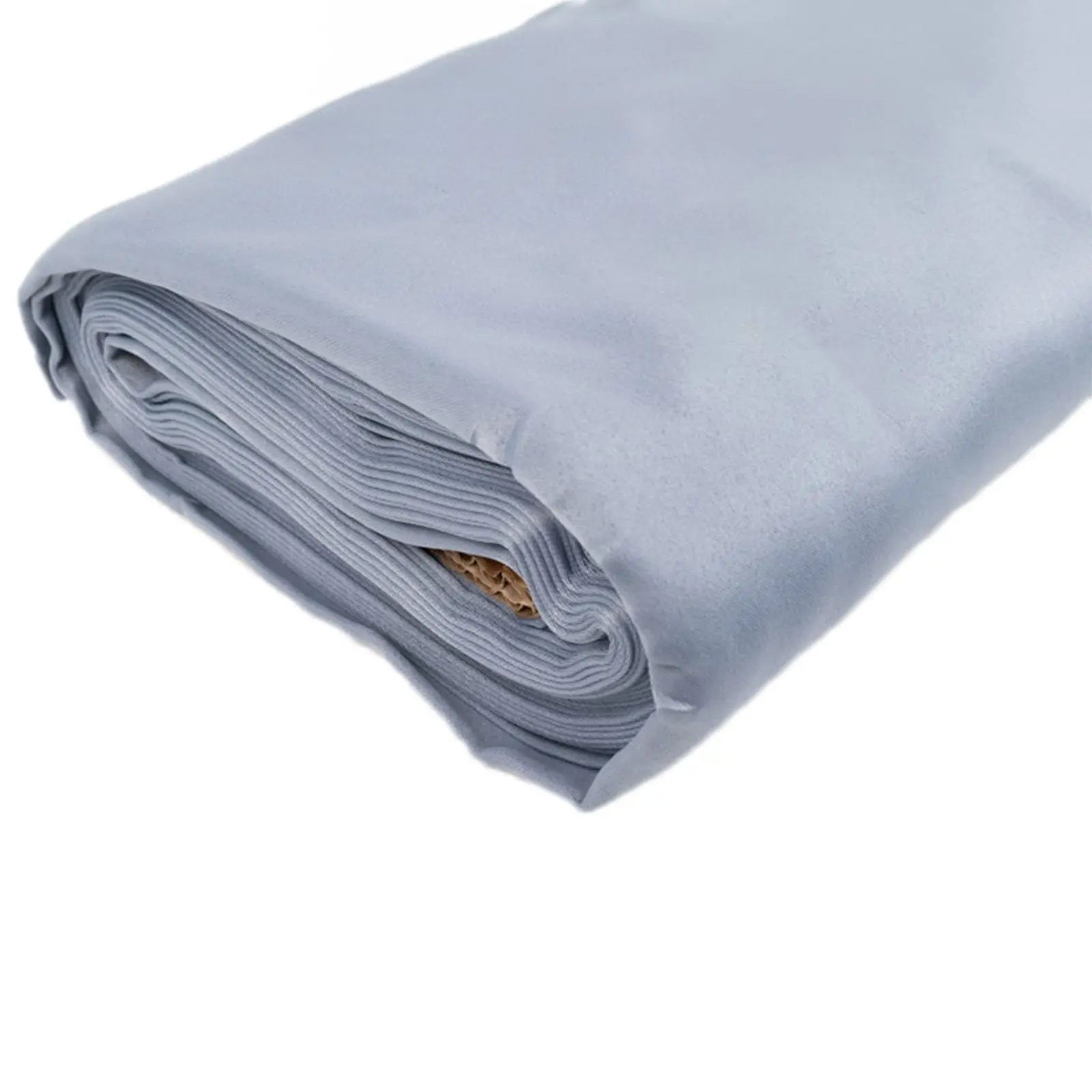 Dusty Blue Lamour Satin Fabric Bolt, Heavy Matte Satin Fabric By The Yard - 54"x10 Yards