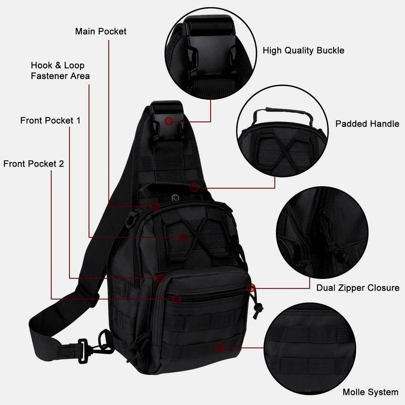 Outdoor Tactical Bag Backpack, Military Sport Bag Pack Cross-body Molle Sling Shoulder Backpack Tactical Bag for Every Day Carry FathersDayGift TikTokShopJumpstartSale Outdoor Tactical Bag Backpack, Military Sport Bag Pack Cross-body Molle Sling Shoulder Backpack Tactical Bag for Every Day Carry FathersDayGift TikTokShopJumpstartSale