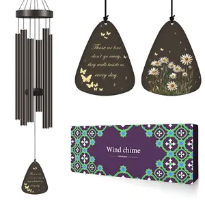 Memorial Wind Chimes for Home Outside, Sympathy Wind Chimes for Loss of Loved One, Gifts for Who Loss of Dad Mom Baby Brother Friends, Send Love and Strength