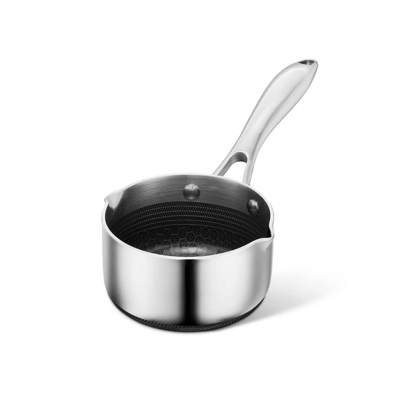 HexClad Hybrid 0.5 Quart Milk Pot with Spout HexClad Hybrid 0.5 Quart Milk Pot with Spout