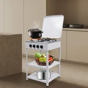 5-Burner Natural Gas Stove for Outdoor Cooking - Black/White, NG/LPG Compatible, Ideal for Camping &amp;   Emergencies table  top  fire  pit  safety