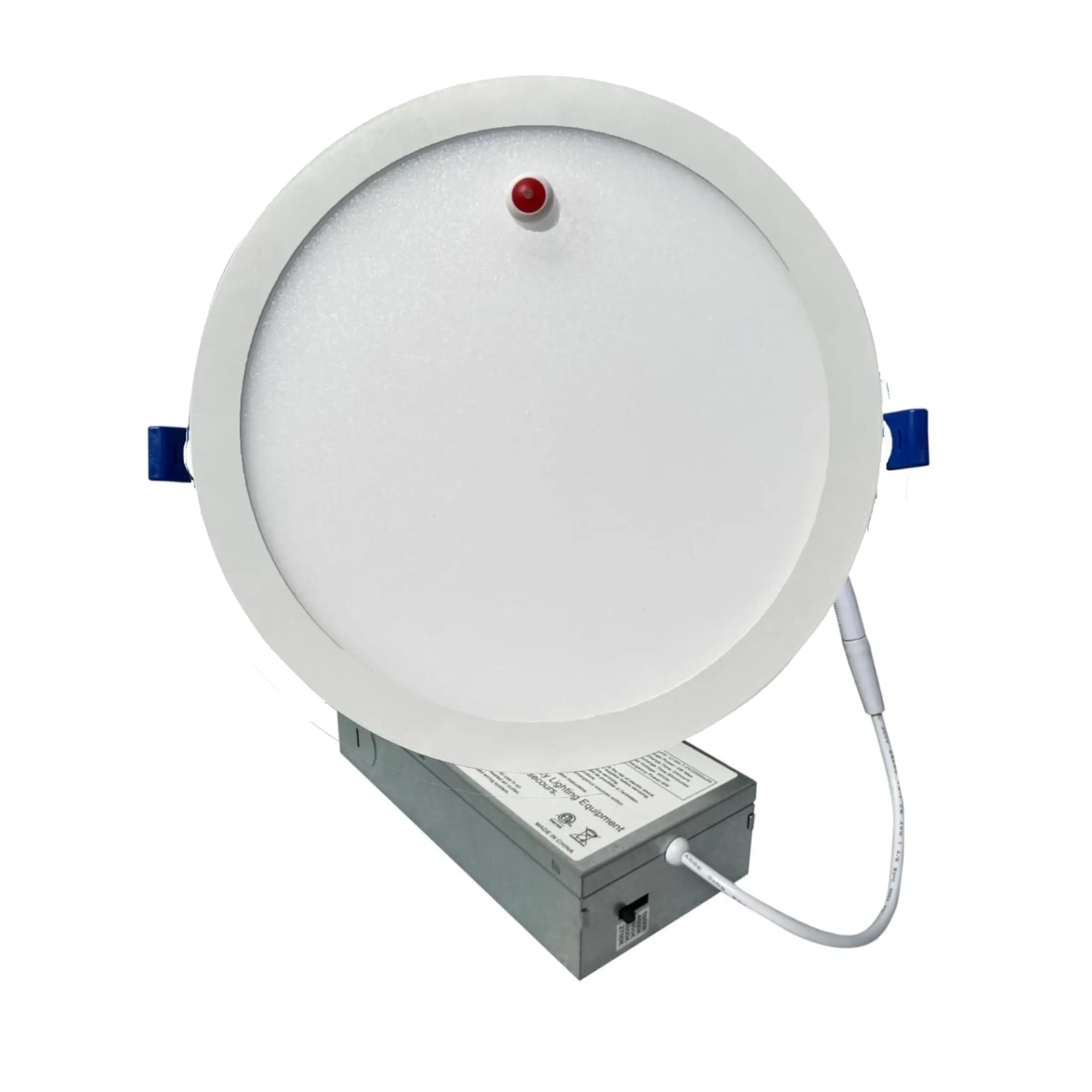 E2 LIGHTING 8 Inch Slim Canless Recessed Downlight, 18W LED with 8W Emergency Battery Backup, 5 CCT Tunable 2700K/3000K/3500K/4000K/5000K, Triac Dimmable AC100-277V, Residential & Commercial Lighting