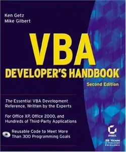 USED-VBA Developer's Handbook, 2nd Edition by Ken Getz (Paperback)