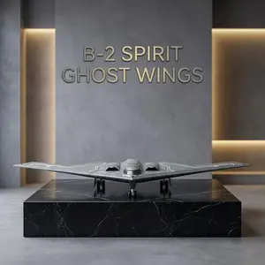 1:200 Scale B2 Aircraft Model with Base, Durable Plastic, Adult Collectible, Desk Decor, Gift for Aviation Enthusiasts