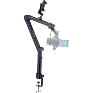 Father's Day Gift Spring new arrivals Microphone Boom Arm, Adjustable Mic Stand with Cable Management, Desk Mount Clamp, Detachable Extension Rod, 3/8" to 5/8" Adapter, for Recording Studio Streaming Gaming Blue Yeti SM7B Audio