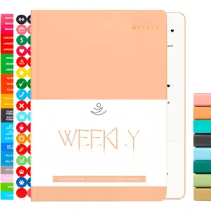 2025 , Daily Journal & Gratitude Journal All-In-One with , Self Care Prompts & Habit  - 7 x 10 - Orange