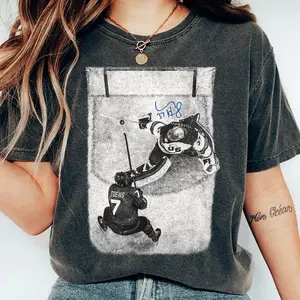 Comfort Color USA Olympic Gold Medal Hockey Connor Hellebuyck Save, Patriotic Hockey Fan Tee, Team Usa Inspired Graphic T Shirt, American Hockey Pride Gift, Jack Hughes
