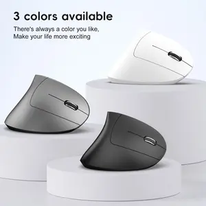arrival  dual mode vertical mouse ergonomic ABS 600mAh rechargeable 2400DPI  Type-c interface wireless mouse for pc