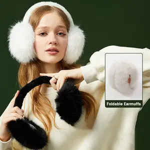 Winter Fleece Cold & Windproof Earmuffs for Women – Warm, Portable & Foldable, Cute & Stylish, 2 Colors Available, Essential For Outdoor Cycling & Strolling, Ideal Christmas & Holiday Gift