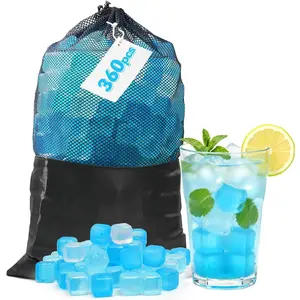 360 Pack  Ice Cubes for Drinks,  Ice Packs for Lunch Boxes, Coolers, Refreezable Plastic Ice Cubes Without Diluting Drinks for Party Hosts & Outdoor Ice Baths Enthusiasts