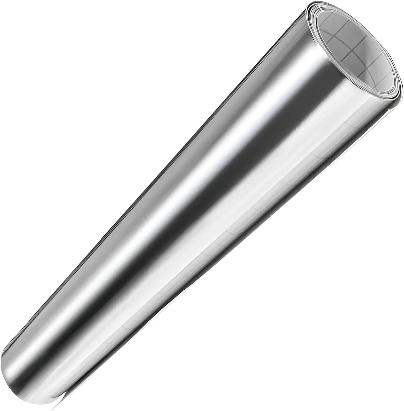 Car Vinyl Wrap Sticker, 12"×60" Chrome Mirror Film Sheet with Air Release Bubble Free, Self-Adhesive Glossy Metallic Vinyl Roll Paint Replacement Film for Cars Trucks SUVs (Silver)