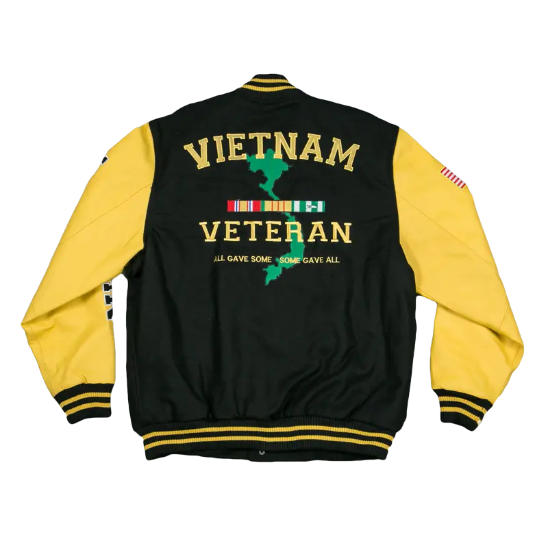 Vietnam Veteran Leather Varsity Jacket