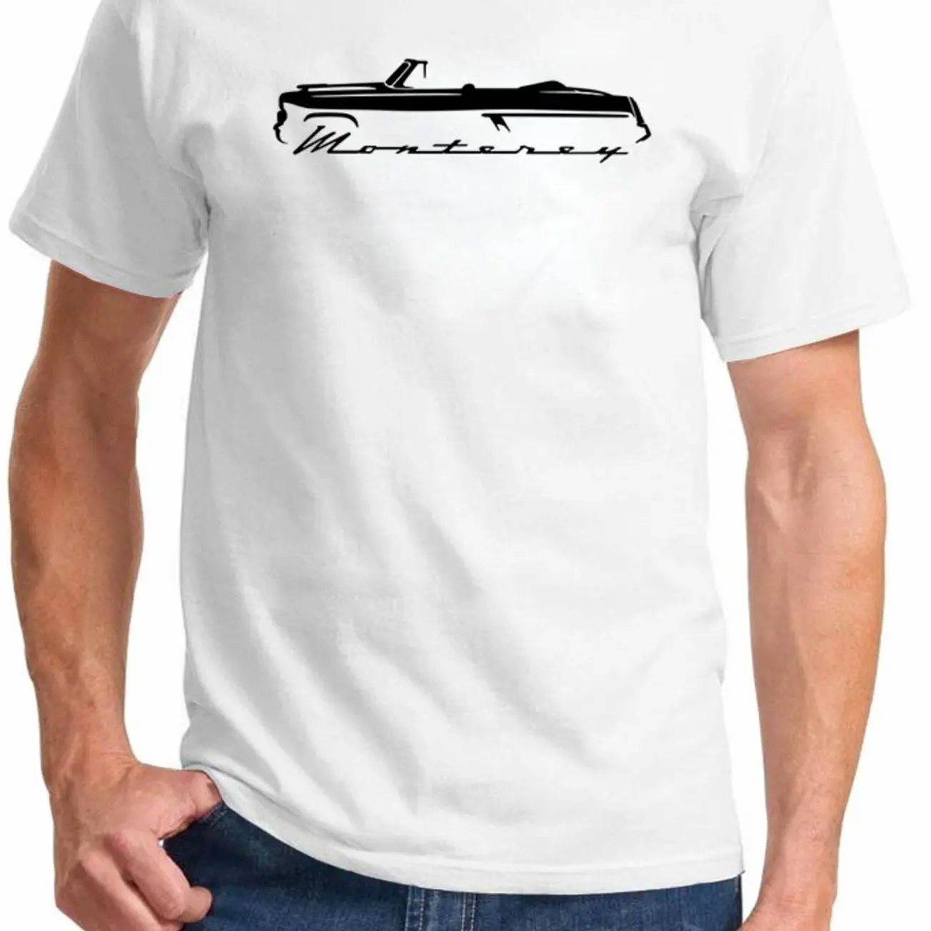 1952 1953 1954 Mercury Monterey Convertible Classic Outline Design Tshirt Sweatshirt Hoodie, Car Enthusiast and Fans Gift