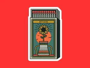 Safety Matches Sticker