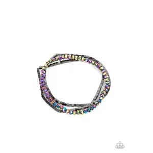 Just a Spritz - Multi Oil Spill Bracelet - Paparazzi Accessories