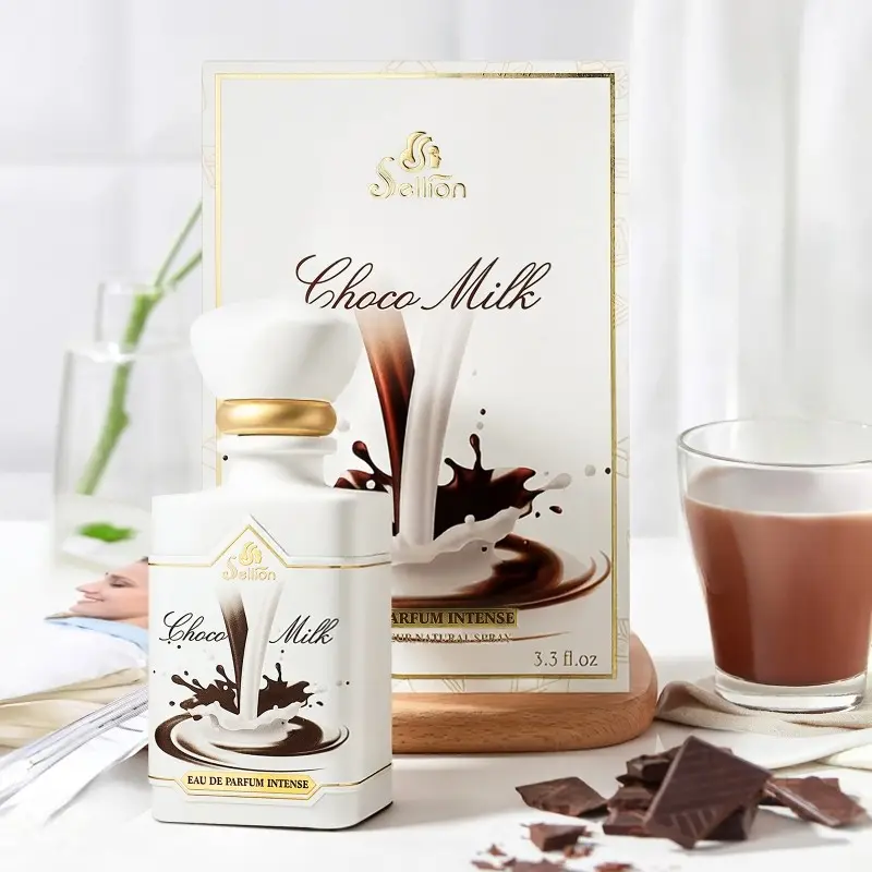 100ML Chocolate Vanilla Caramel Women's Perfume, Choco Milk Chocolate Scented Perfume, Long-Lasting Light Eau De Parfum Spray, Sweet Food Fragrance, Creamy Vanilla Scent, Luxurious Gift